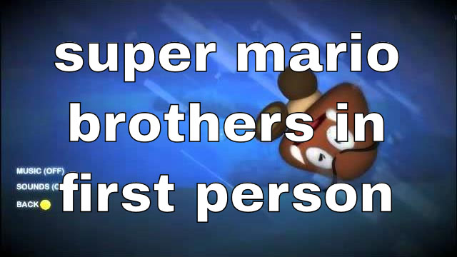 super mario bros in 1st person image