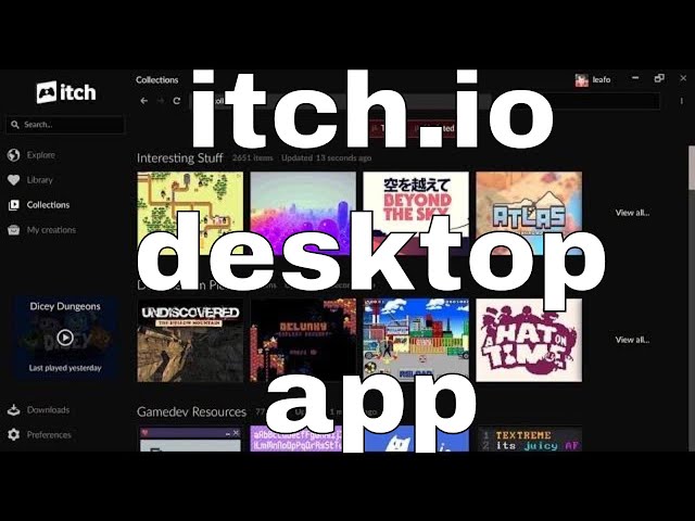 itch app image